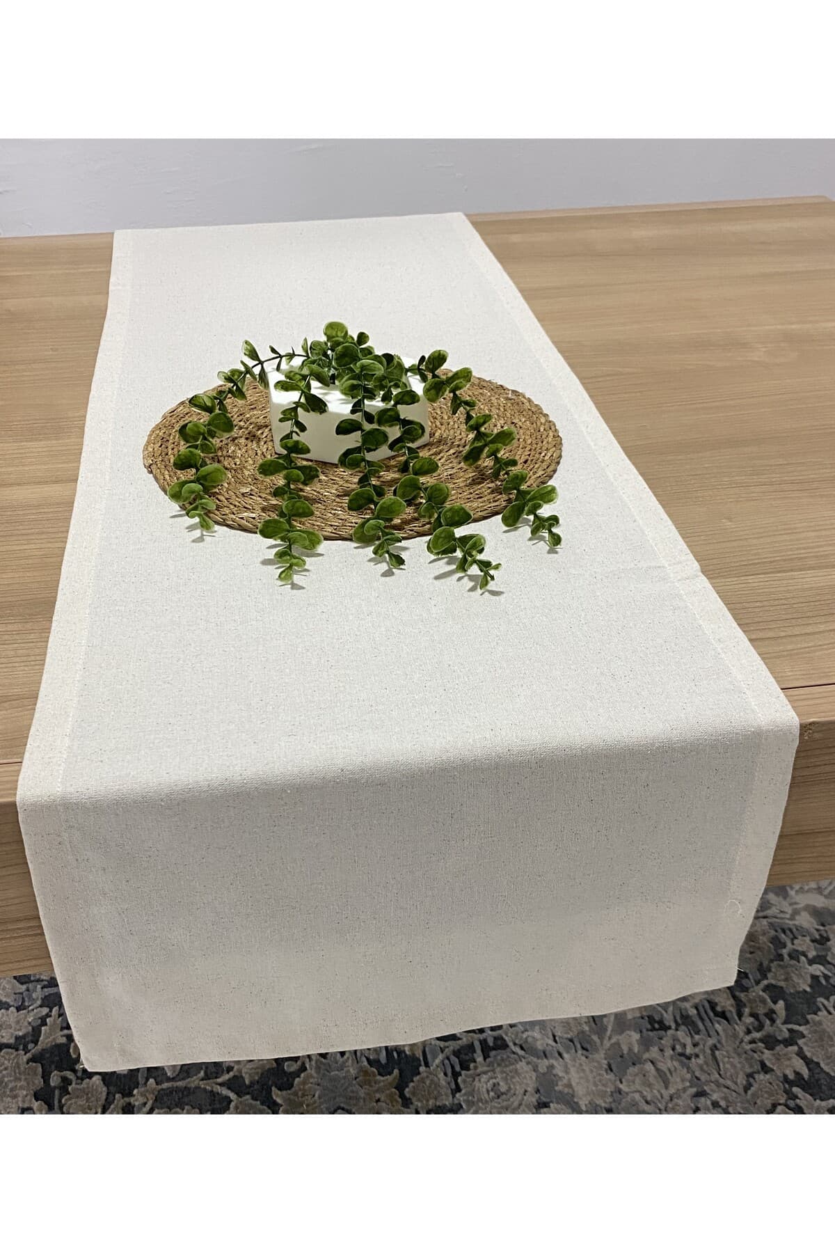 Bohem Yıkanmış Keten %100 Pamuklu Runner 40x150 cm